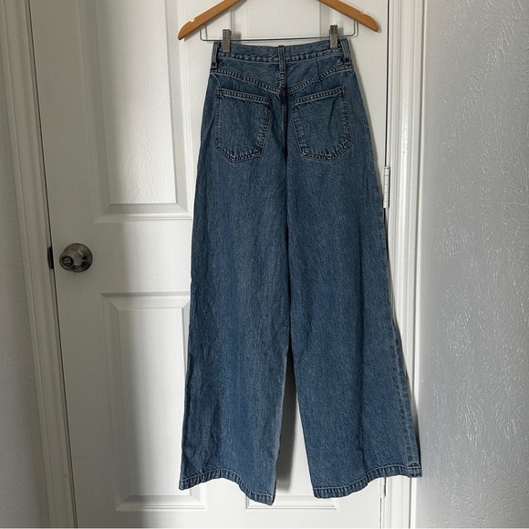 AGOLDE Ellis Trouser Jeans – Baffle, Wide Leg, Made in USA size 23 - Picture 8 of 15